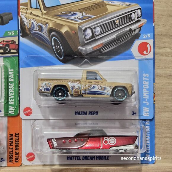 Hot Wheels Speed Machines Lot Of 6. Incl HW 80th Ann, Firebird, Mazda Repu - Picture 4 of 4